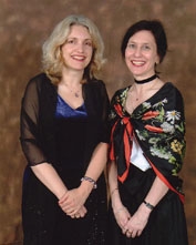Photograph of Pamela and Beverly at Regent's 'Final Fling'